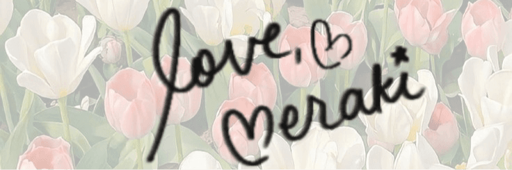 love, meraki ᥫ᭡ logo